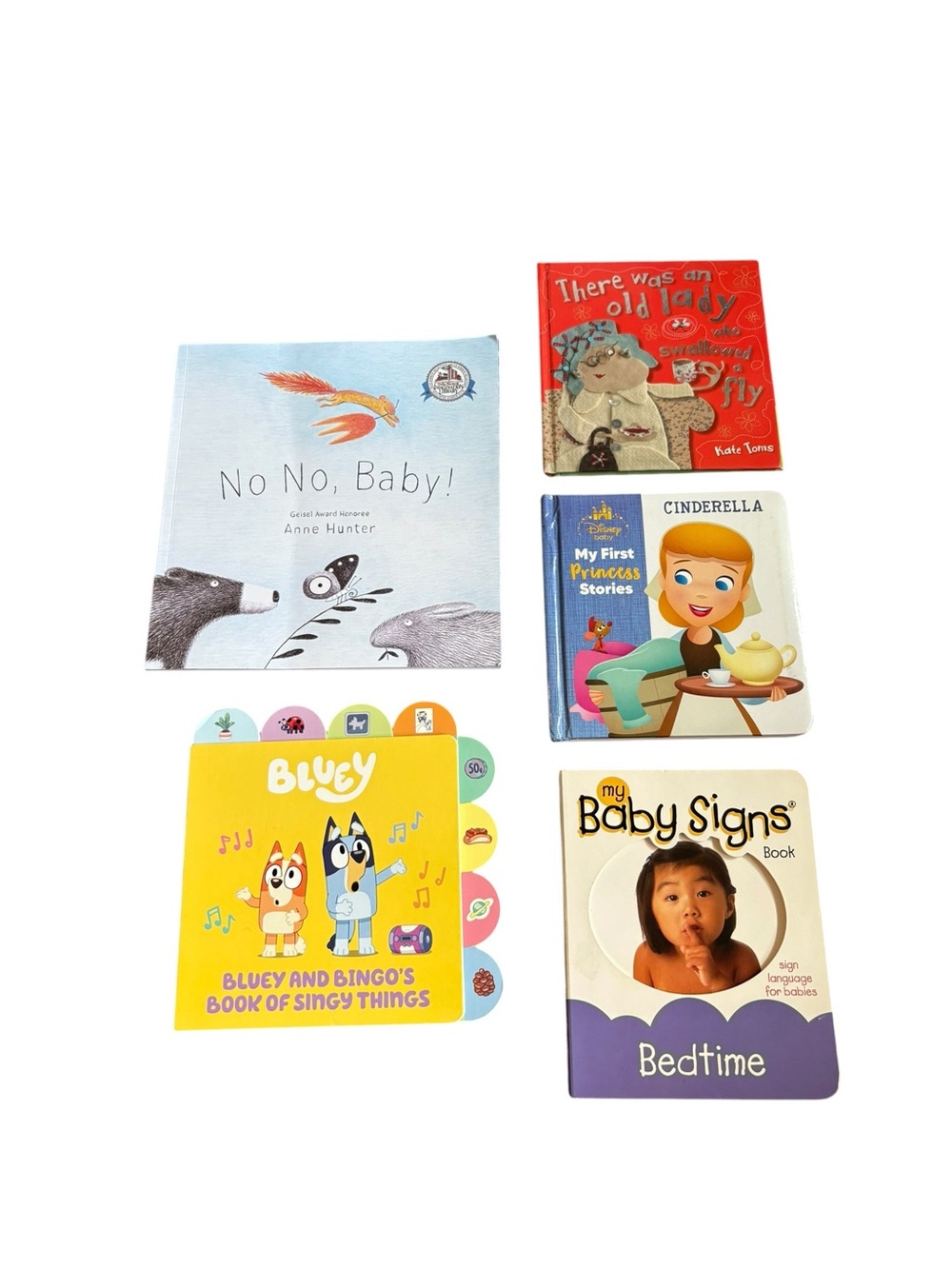 Baby & Toddler Board Book/Book Bundle | Bluey Disney Baby Signs Storybooks